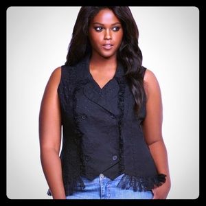 Skull design with Lace Vest